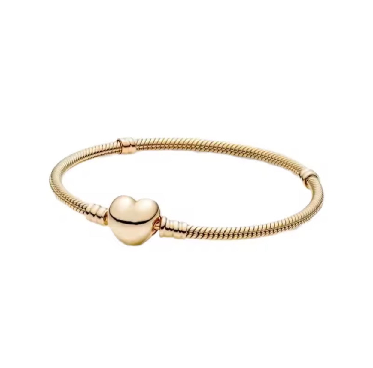 Pulsera de plata 925 con circonita en forma de corazón.